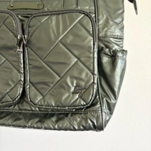LUG Trotter Tote Bag in Metallic Olive NEW - Picture 3 of 6
